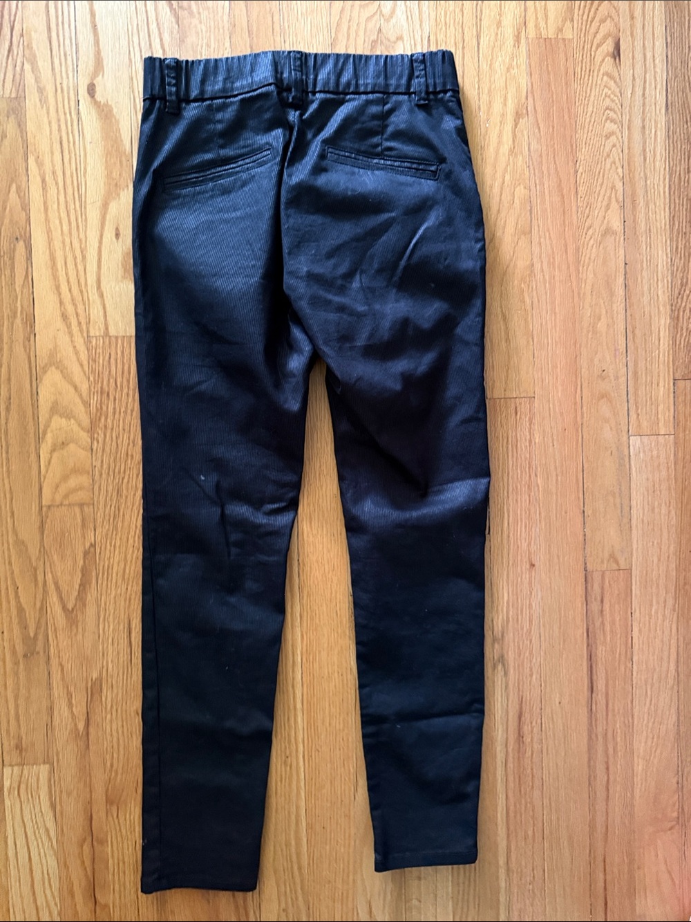 Bevy Flog sz 24 black pants with subtle pinstripe fabric great condition - Picture 4 of 8